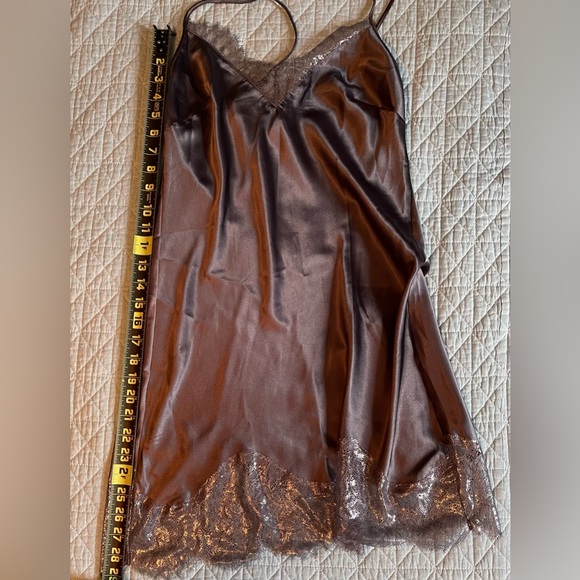 Victoria’s Secret Silver Lace Satin Slip Dress - Picture 4 of 4